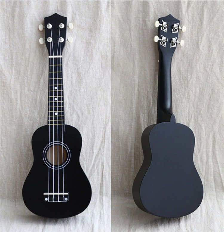 DS BS 21 inch Ukulele Basswood Acoustic Mini Guitar-Black