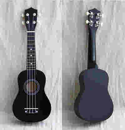 DS BS 21 inch Ukulele Basswood Acoustic Mini Guitar-Black