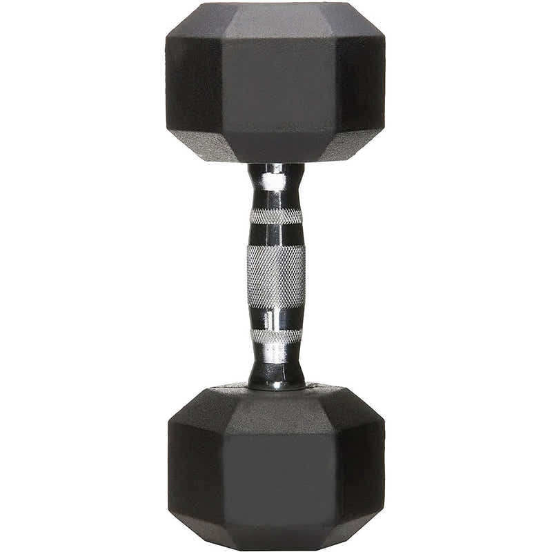 DS BS Rubber Encased Hex Dumbbell Hand Weight 2 x 10kg