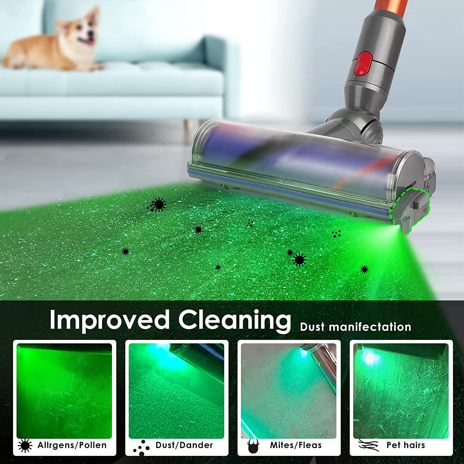 DS BS Vacuum Cleaner Dust Display LED Lamp