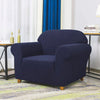 DS BS Sofa Cover High Stretch Sofa Cover One Seat-Blue