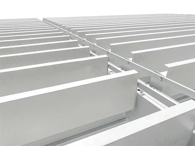 Aluminum Louvre Roof Pergola White - 3m x 6m