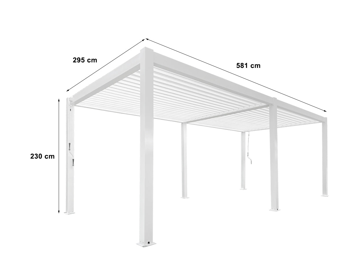Louvre Roof Pergola 3x6M