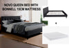 Novo Queen Bed Frame with Mattress Combo