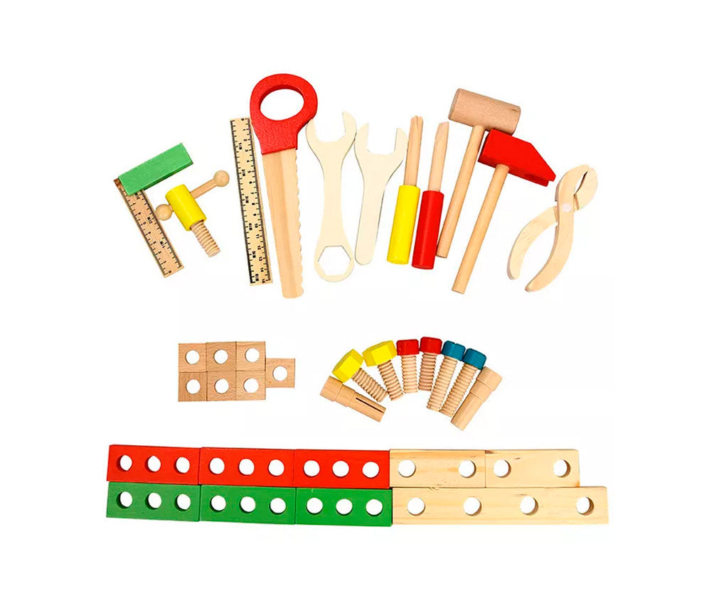 DS BS Kid's Wooden Play Hand Tool Set