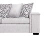 DS NZ made Ella corner sofa comfy silver with pattern cushions (Michigan)