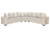 DS NZ made Ella corner sofa Kido marble & Islington pattern cushions(Michigan)