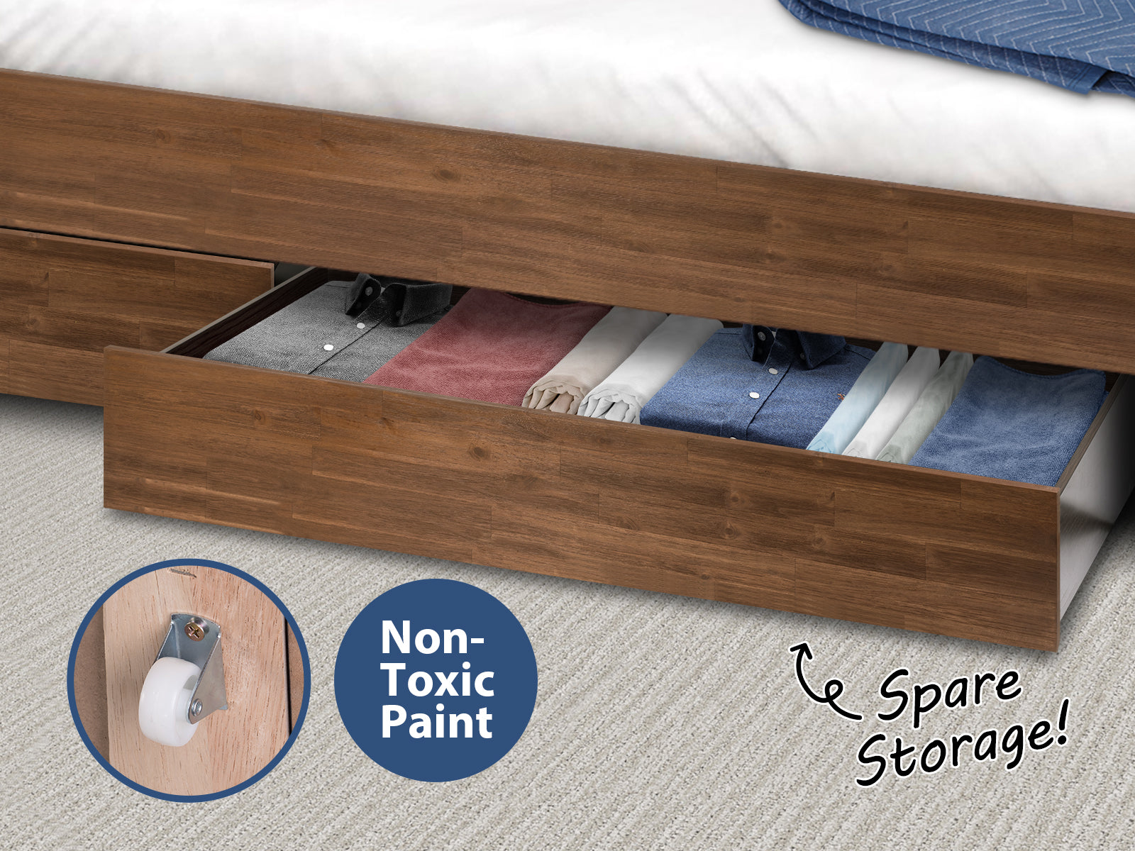 Awana Bed Frame Storage Drawer