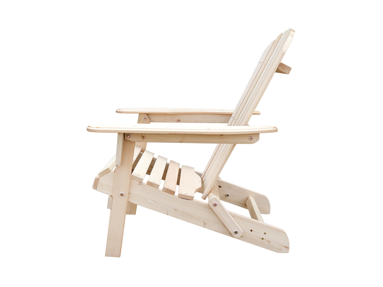 Wooden Adirondack Folding Chair 28 Natural With Varnish