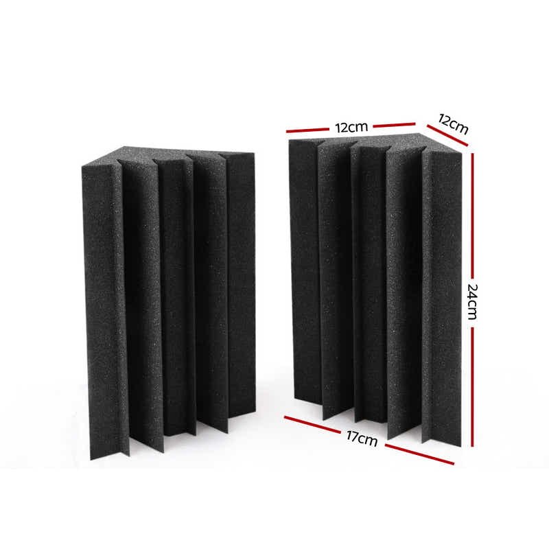 DS NA  20pcs Studio Acoustic Foam Corner Bass Trap Sound Absorption Treatment