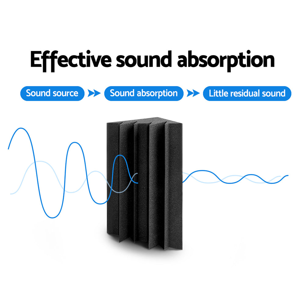 DS NA  20pcs Studio Acoustic Foam Corner Bass Trap Sound Absorption Treatment