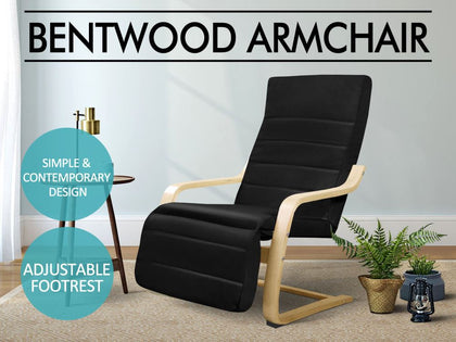 Bentwood Armchair Black