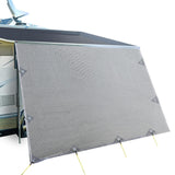 DS NA 3.7M Caravan Privacy Screens 1.95m Roll Out Awning End Wall Side Sun Shade