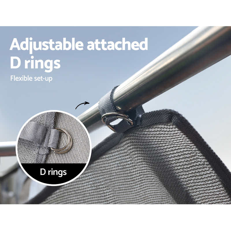 DS NA 3.7M Caravan Privacy Screens 1.95m Roll Out Awning End Wall Side Sun Shade