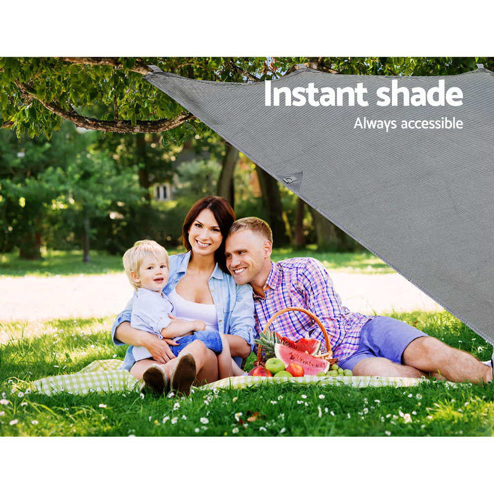 DS NA 4.0M Caravan Privacy Screens 1.95m Roll Out Awning End Wall Side Sun Shade