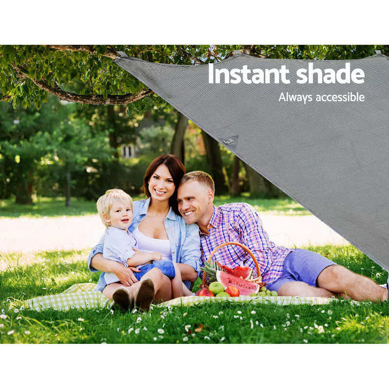 DS NA 4.6M Caravan Privacy Screens 1.95m Roll Out Awning End Wall Side Sun Shade