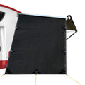 Black Caravan Privacy Screen 1.95 x 2.2M  Wall or Side Sun Shade Roll Out