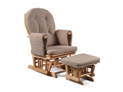 Glider chair with footstool