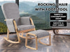 Rocking chair with footstool