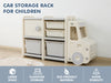 Car Shape Kids Toy Storage Shelf Set  2x2 White