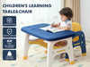 DS Dinosaur table and chair Set 1+2 Yellow Blue