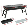 DS NA Charcoal BBQ Grill Smoker Portable Barbecue Outdoor Foldable Camping