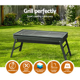 DS NA Charcoal BBQ Grill Smoker Portable Barbecue Outdoor Foldable Camping