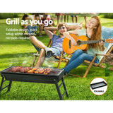 DS NA Charcoal BBQ Grill Smoker Portable Barbecue Outdoor Foldable Camping