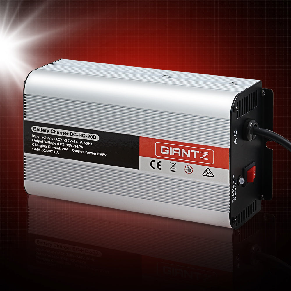 DS NA 12V Car Battery Charger Inverter 20 Amp ATV 4WD Boat Caravan Motorcycle