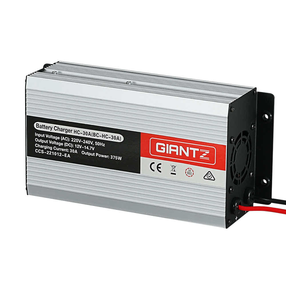 DS NA Giantz 12V 30A Car Battery Charger 30Amp ATV 4WD Boat Caravan