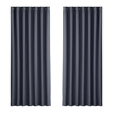 DS NA Artiss 2X Blockout Curtains  Window Curtain Eyelet 240x230cm Charcoal