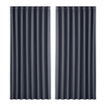 DS NA 2X Blockout Curtains Blackout Window Curtain Eyelet 300x230cm Charcoal