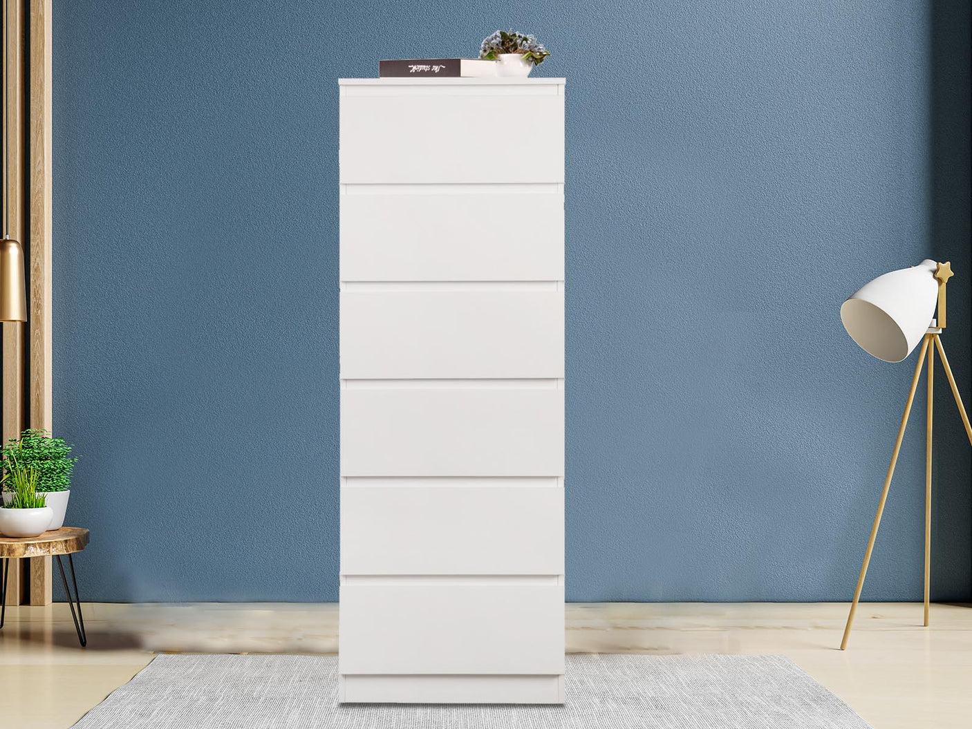DS Enkel 6 Drawers Slim Tallboy