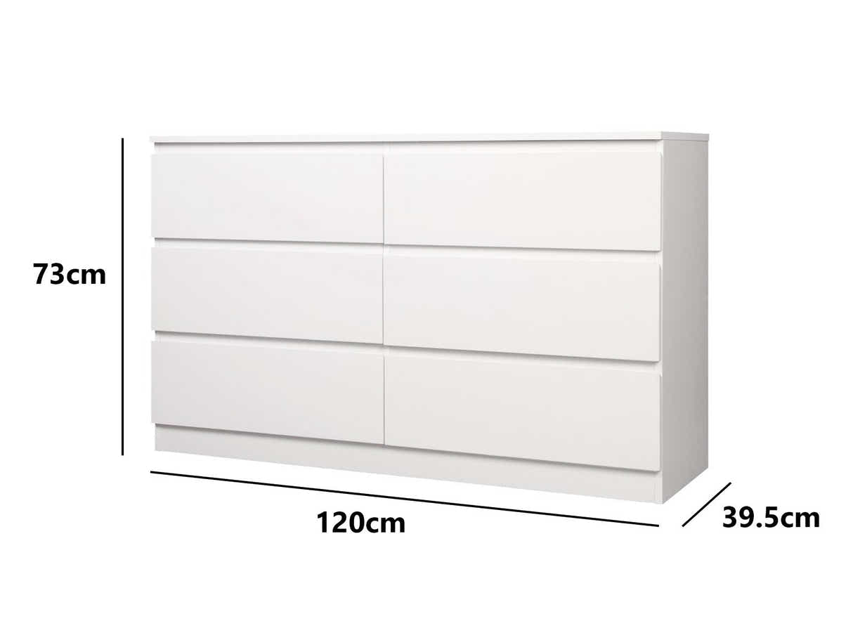 Enkel 6-Drawer Lowboy