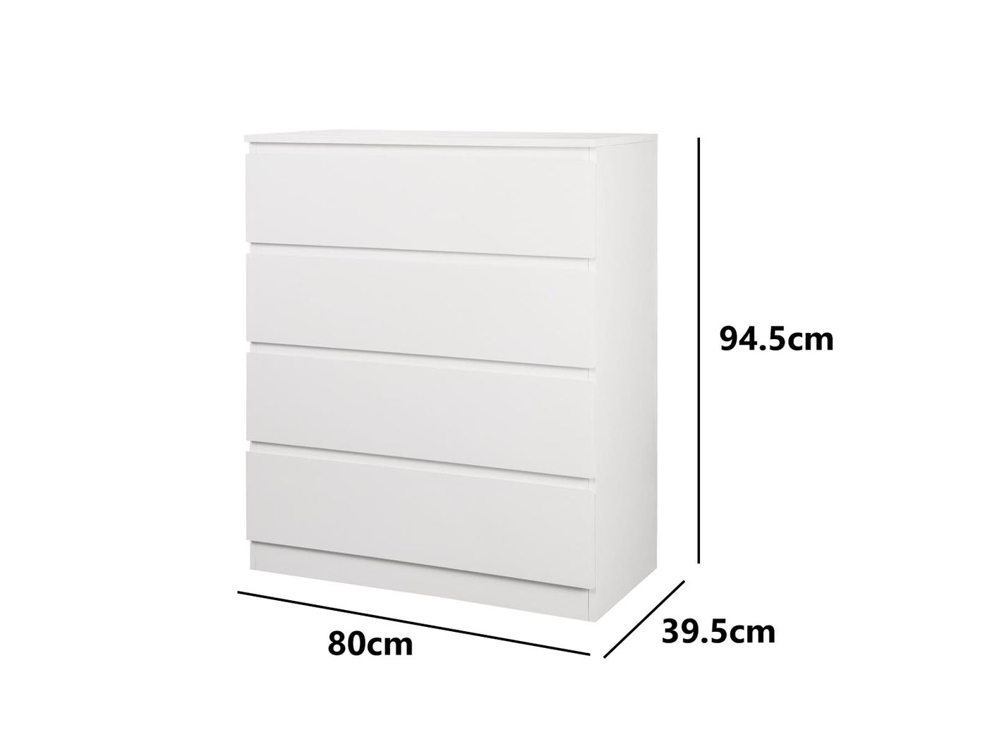 Enkel 4 Drawers Tallboy