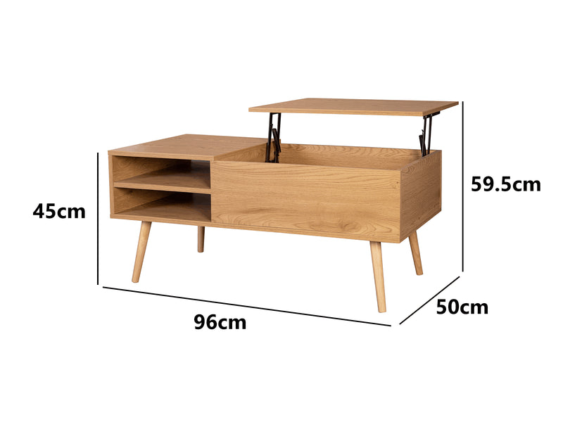 Lyftbar Coffee Table - Oak