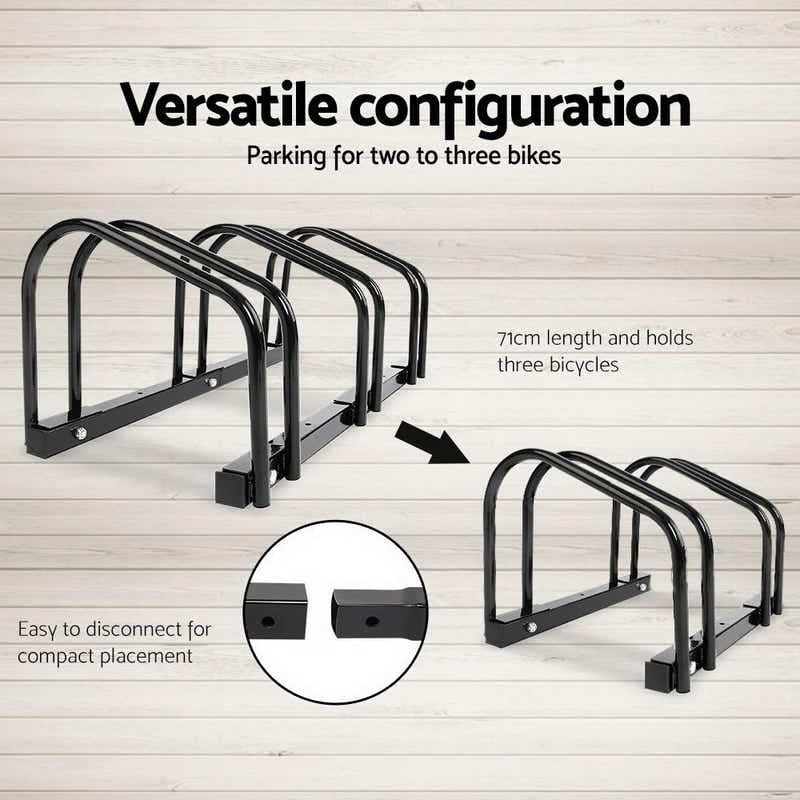 DS NA Weisshorn 3 Bike Stand Floor Bicycle Storage Black