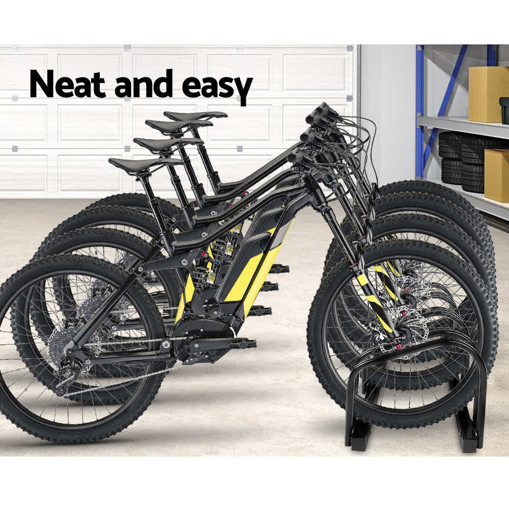 DS NA Weisshorn 4 Bike Stand Floor Bicycle Storage Black