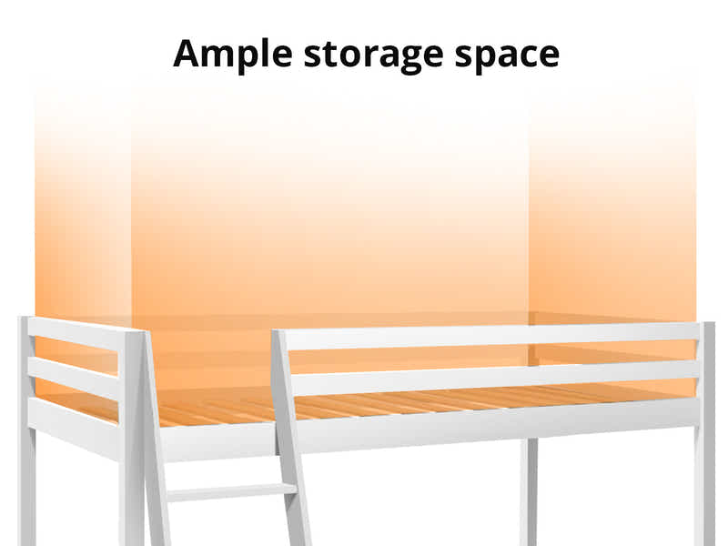 Cabin Bunk Bed White