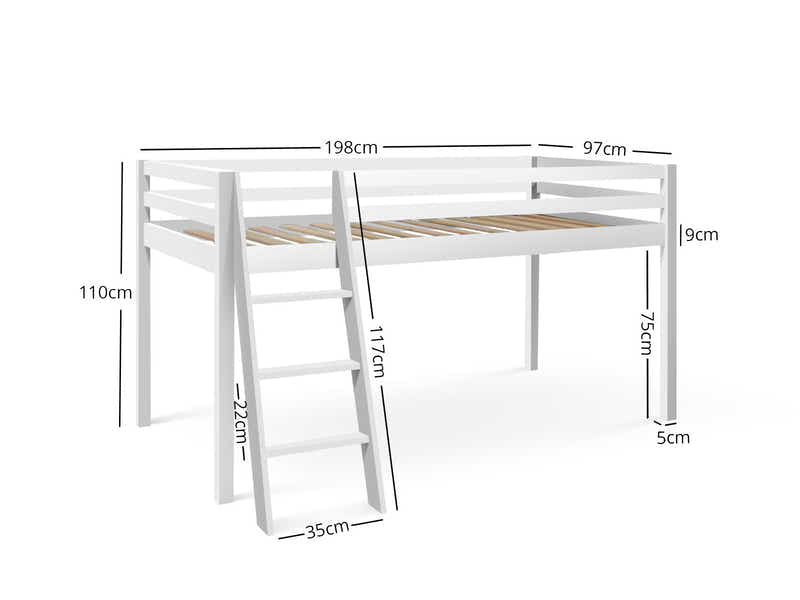 Cabin Bunk Bed White