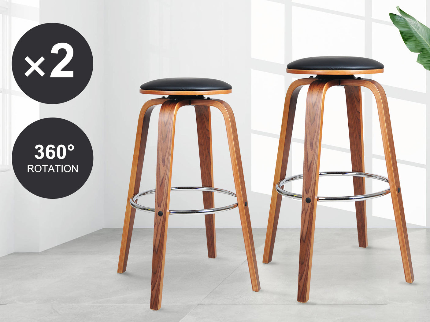 Bar Stool X2 black