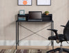 Metal Desk with Shelf Black