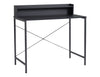 Metal Desk with Shelf Black