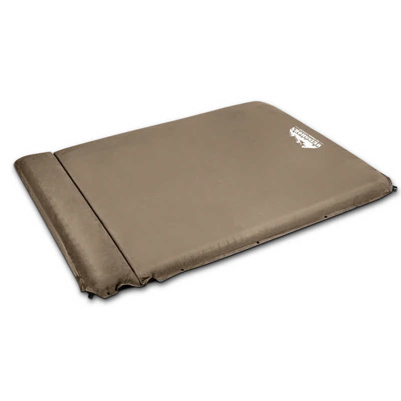 DS NA Weisshorn Double Size Self Inflating Mattress Mat 10CM Thick   Coffee