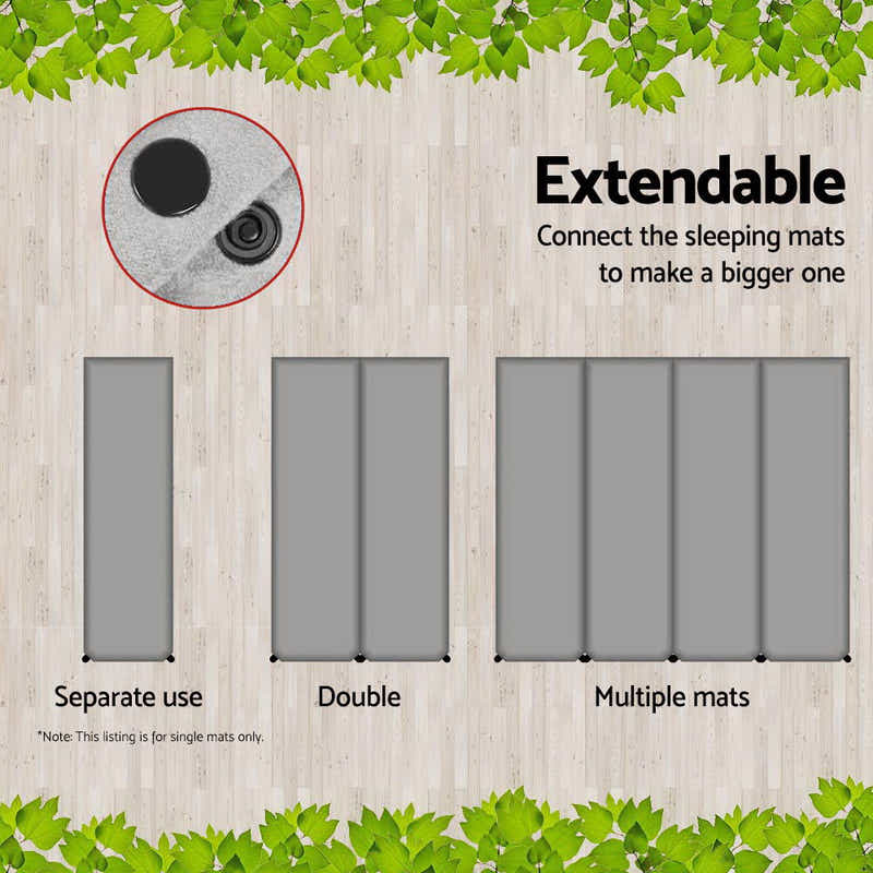 DS NA Weisshorn Single Size Self Inflating Matress - Grey