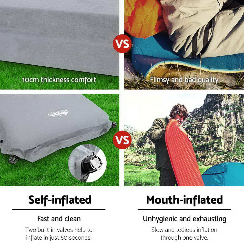 DS NA Weisshorn Single Size Self Inflating Matress - Grey