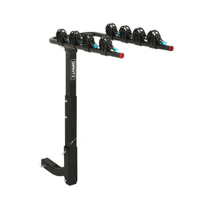 DS NA Bike Carrier 4 Bicycle Car Rear Rack Hitch Mount 2" Towbar Foldable Steel