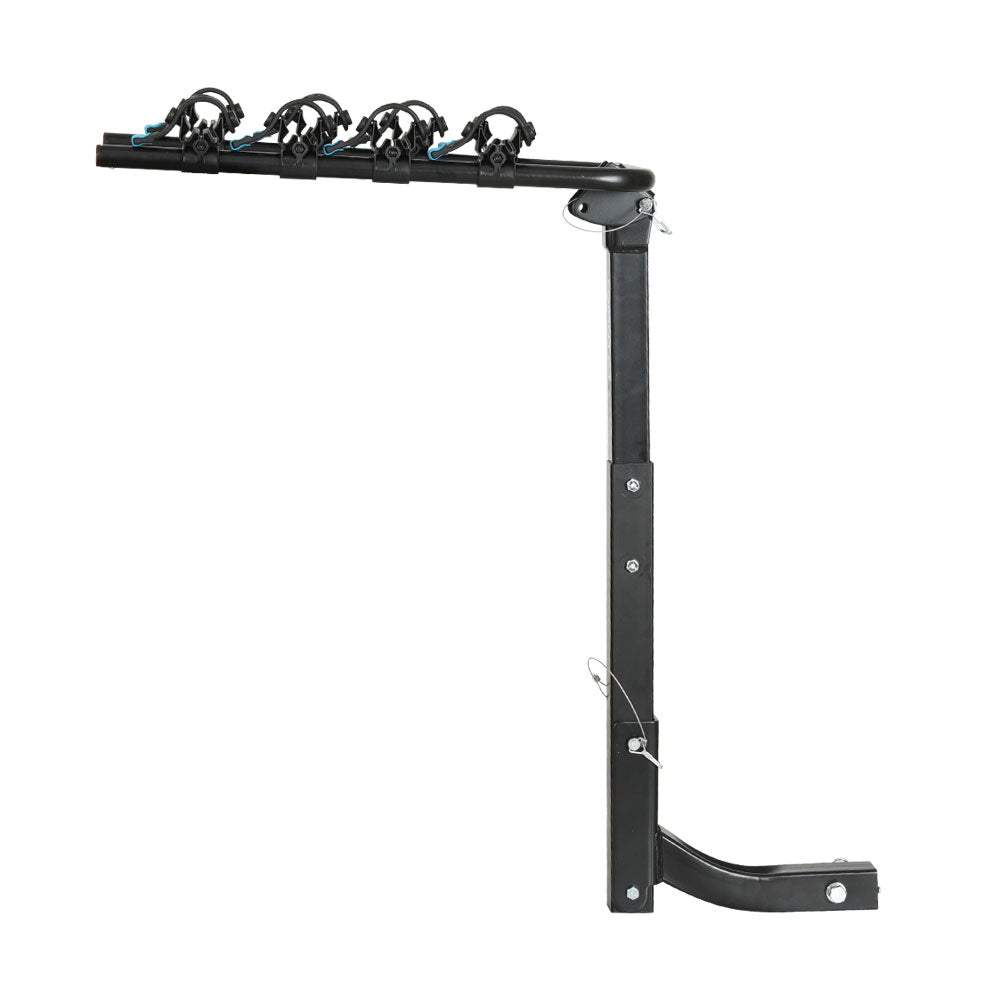 DS NA Bike Carrier 4 Bicycle Car Rear Rack Hitch Mount 2" Towbar Foldable Steel