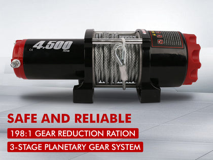 4500lbs Winch-Steel rope