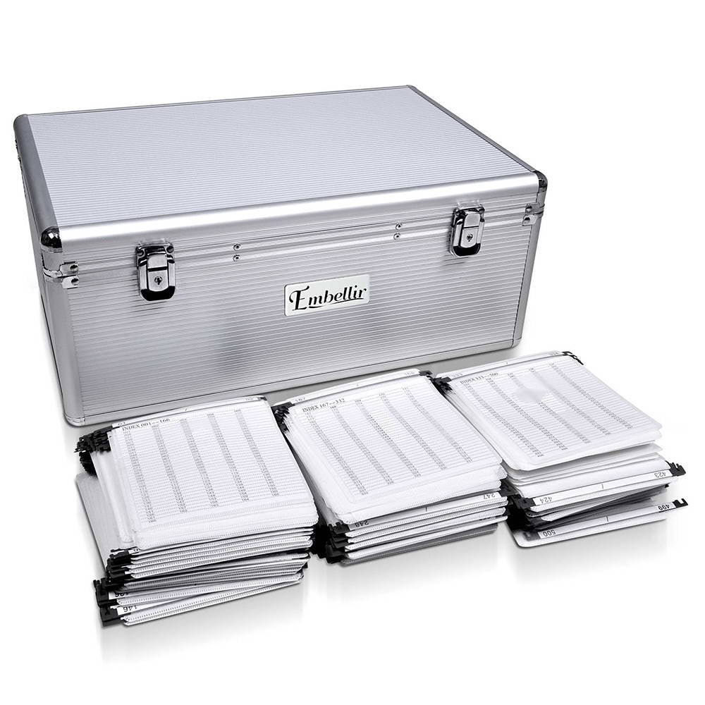 DS NA CD Case DVD Cases Storage Box 500 Discs Aluminium Case DVD Folders